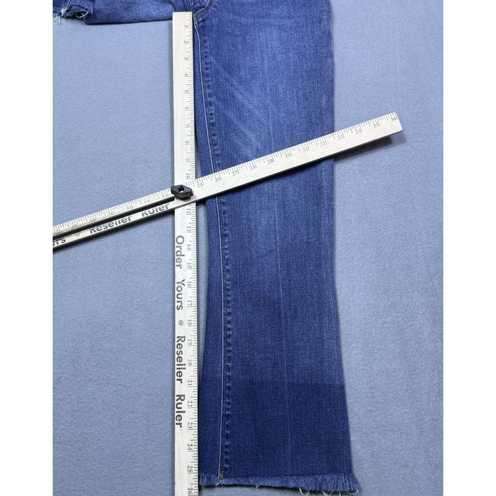 SPANX Blue High-Waist Ankle Flare Jeans - Picture 7 of 9